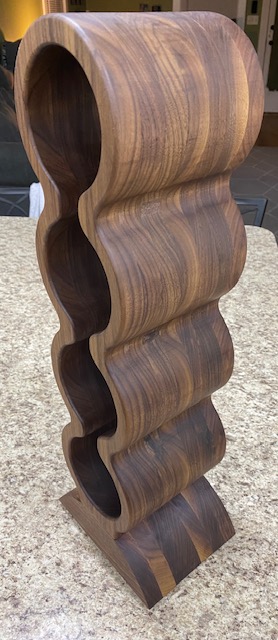 Solid Walnut Wine Rack