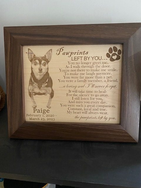 Pet Memorial Plaque