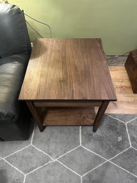 End Side Table with Wireless Charging